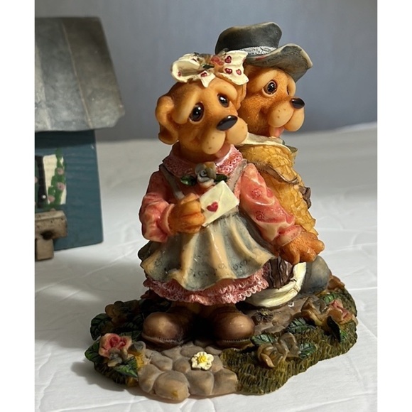 Vintage Barkley Crossing PS I Love You Valentine collectible figurine numbered - Picture 3 of 7